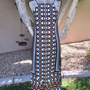 Topshop Halter Tribal Dress, EUC